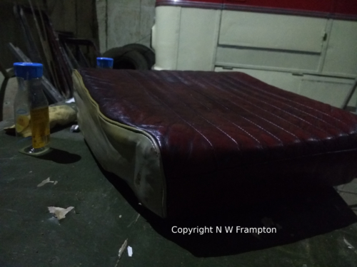 Seat cushion after polishing